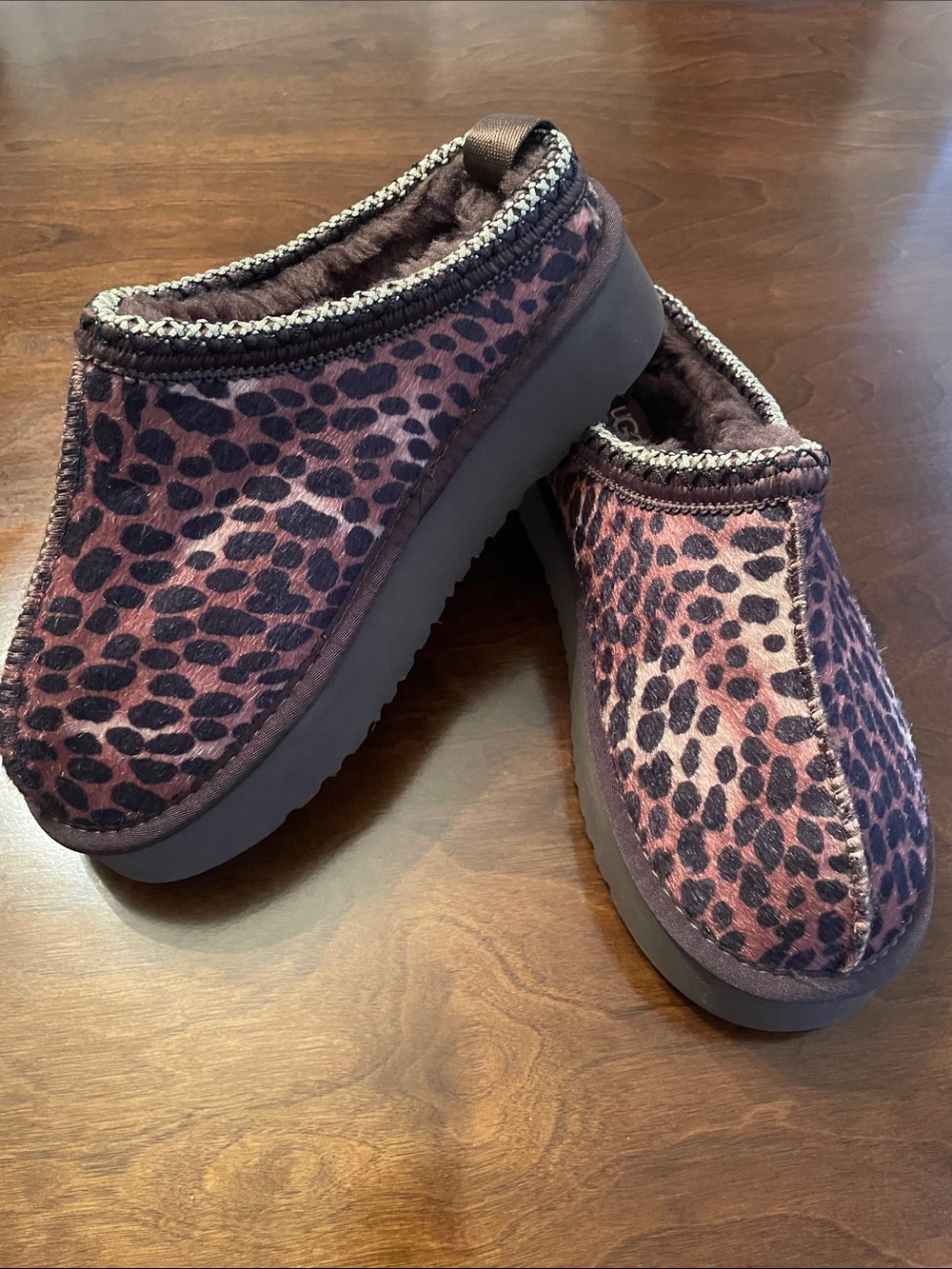 Leopard Print Cozy Platform Slip-On’s